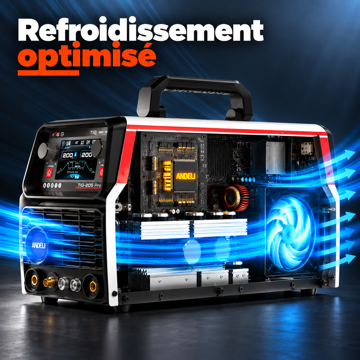 Poste à souder TIG-205Pro AC/DC - TIG/MMA - 200A